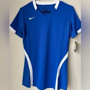 NWT Nike Women’s Volleyball Royal Blue Dri-Fit Jersey Athletic Top Sz Small